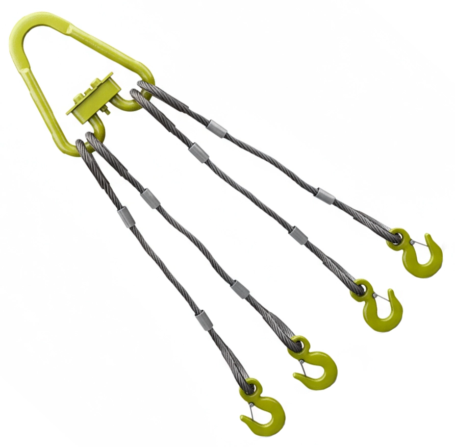 Строп канатный четырехветвевой 4СК-16т 3.5м (опрессовка)