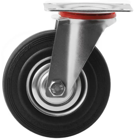 SC 55 - Промышленное колесо 125 мм (площадка, поворотн., черн. рез., роликоподш.)